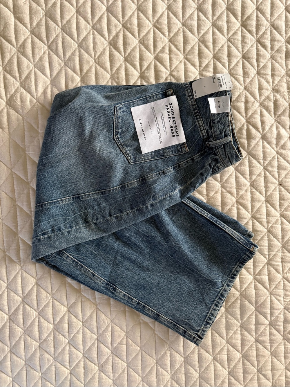 Good American Good Extreme Barrel Jeans